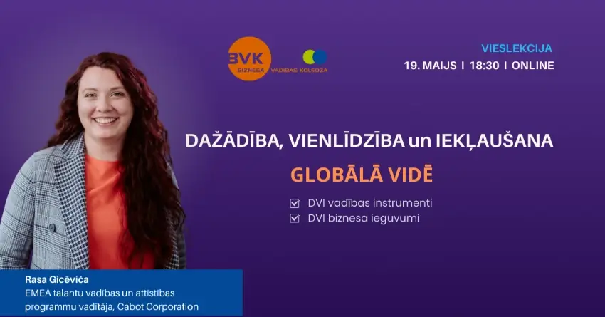 Dažādība, vienlīdzība un iekļaušana globālā vidē - 19. maijā, plkst. 18:30