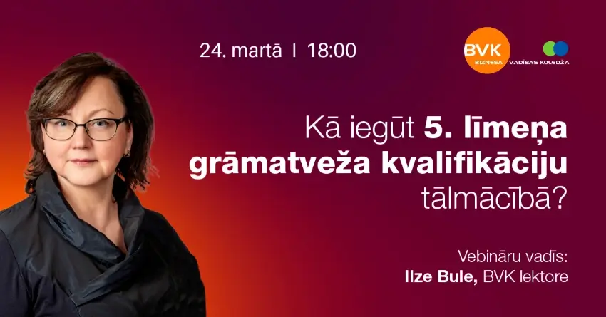 Kā iegūt 5. līmeņa grāmatveža kvalifikāciju tālmācībā?