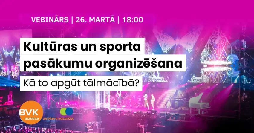 Kultūras un pasākumu organizēšana - kā to apgūt tālmācībā?