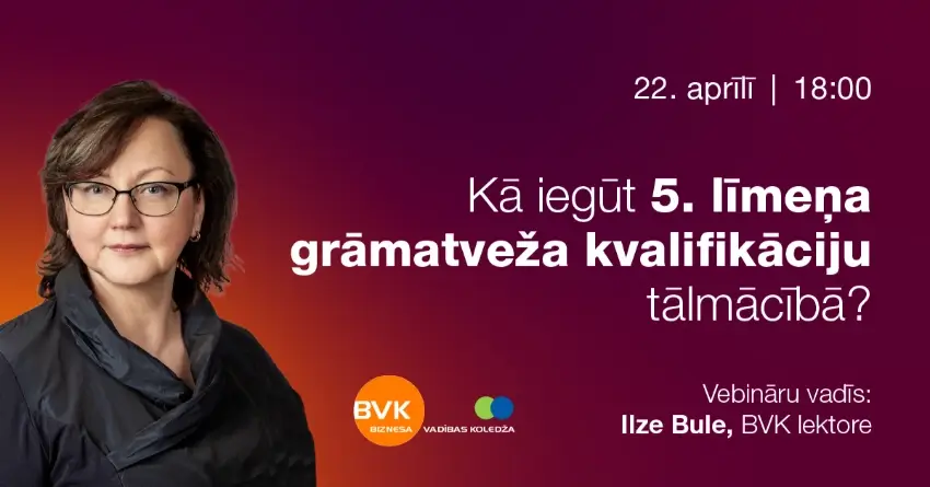 Kā iegūt 5. līmeņa grāmatveža kvalifikāciju tālmācībā?