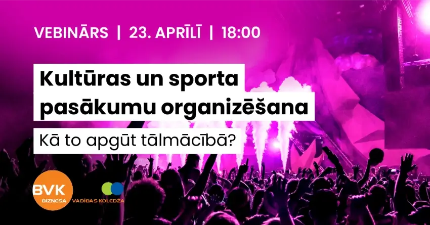 Kultūras un pasākumu organizēšana - kā to apgūt tālmācībā?