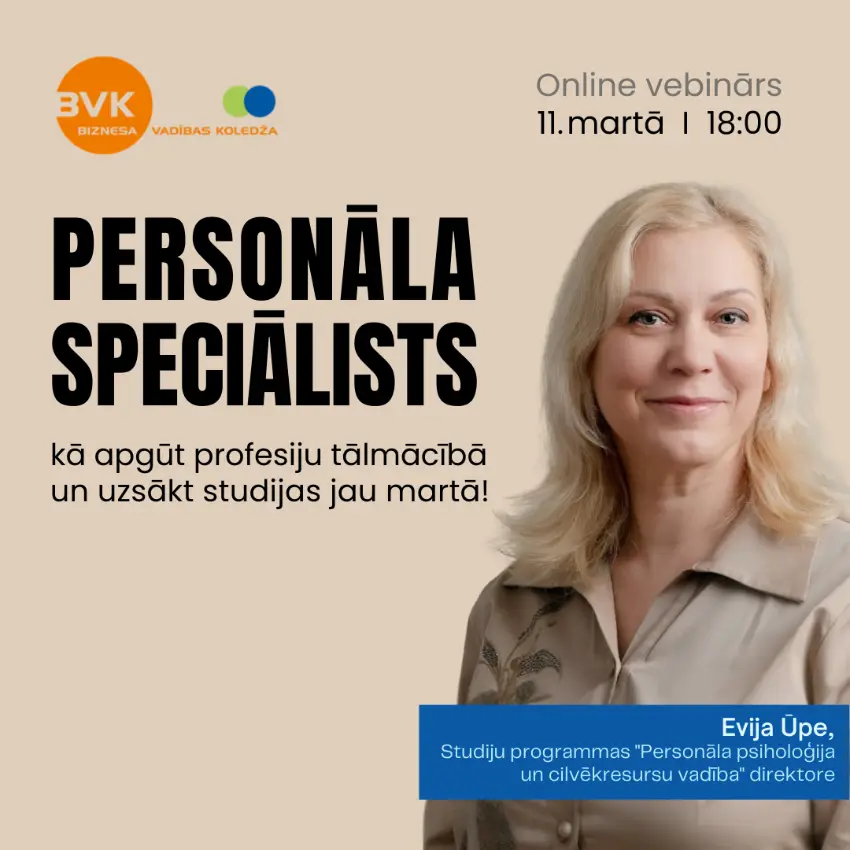Personāla speciālists - Kā apgūt profesiju tālmācībā?
