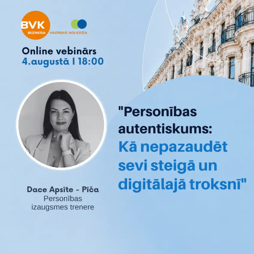 Online vebinārs - Personības autentiskums: kā nepazaudēt sevi steigā un digitālajā troksnī? Personības autentiskums: kā nepazaudēt sevi steigā un digitālajā troksnī??